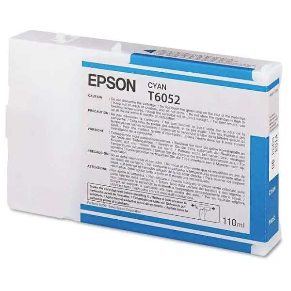 Epson T6052 Cyan Cartouche d'encre d'origine