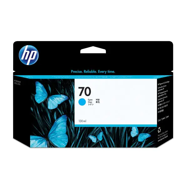 HP 70 Cyan Cartouche d'encre d'origine