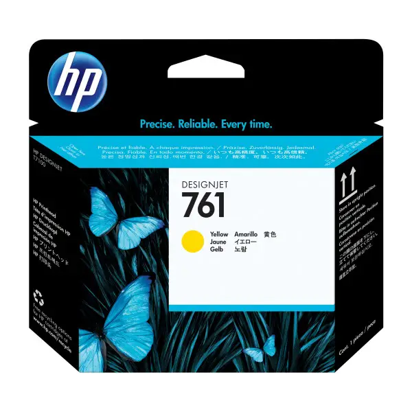 HP 761 Jaune Tête d'impression d'origine CH645A