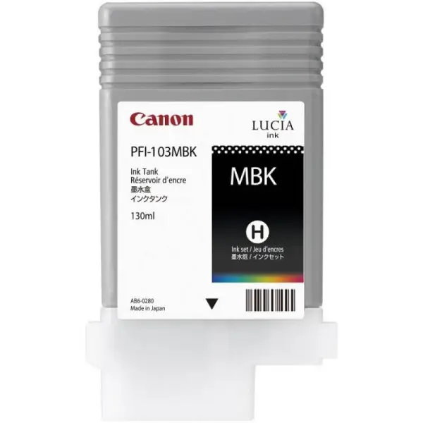 Canon LUCIA PFI-103MBK Noir mat Cartouche d'encre d'origine