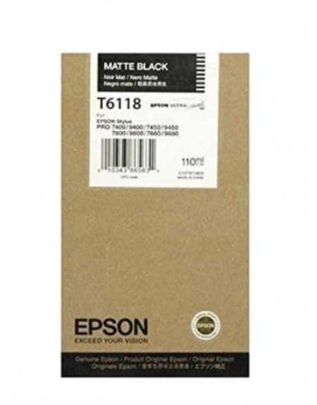EPSON T6118 Noir mat Cartouche d'encre d'origine
