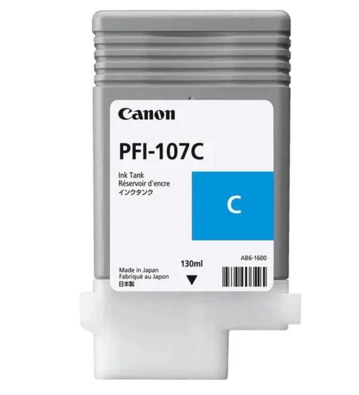 Canon LUCIA PFI-107C Cyan Cartouche d'encre d'origine