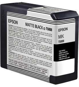 EPSON T5808 Noir Mat Cartouche d'encre d'origine