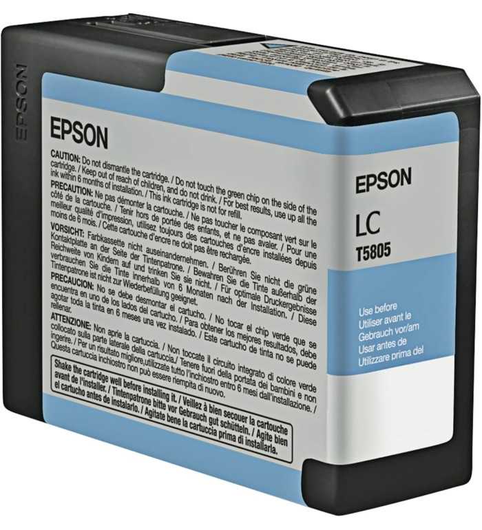EPSON T5805 Cyan clair Cartouche d'encre d'origine