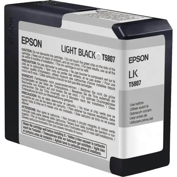 EPSON T5807 Noir clair Cartouche d'encre d'origine