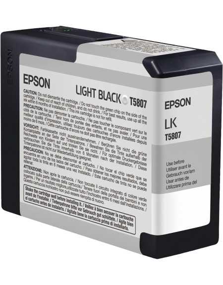 EPSON T5807 Noir clair Cartouche d'encre d'origine
