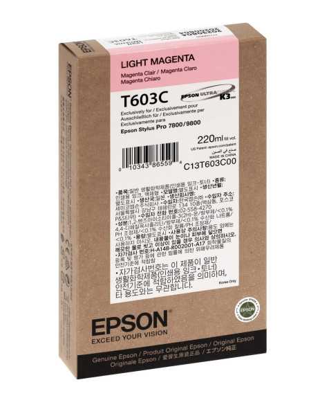 Epson T603C Magenta clair Cartouche d'encre d'origine