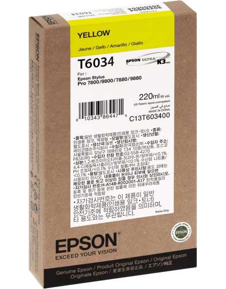 Epson T6034 Jaune Cartouche d'encre d'origine