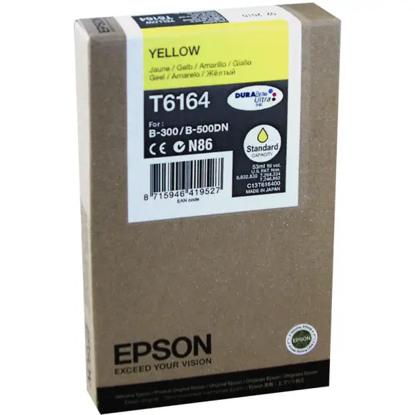 Epson T6164 Jaune Cartouche d'encre d'origine