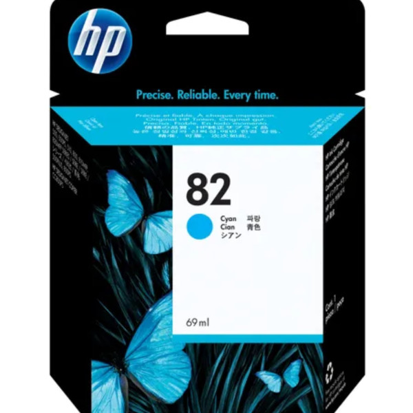 HP 82 Cyan Cartouche d'encre d'origine - C4911A