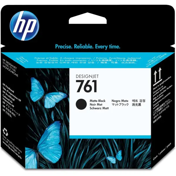 HP 761 Noir mat Tête d'impression d'origine - CH648A