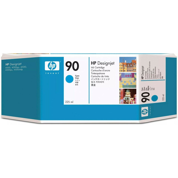 HP 90 Cyan Cartouche d'encre d'origine - C5060A