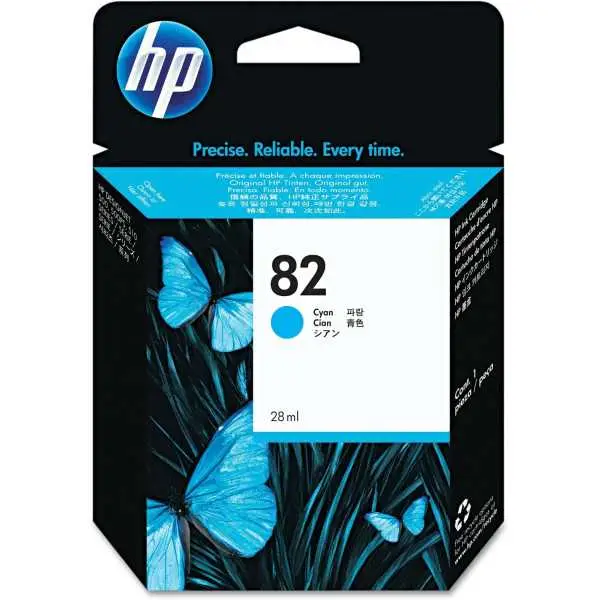 HP 82 Cyan Cartouche d'encre d'origine - CH566A