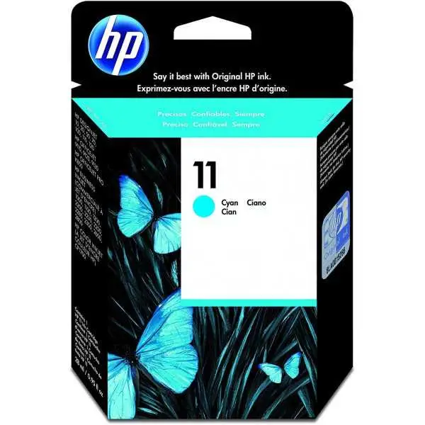 HP 11 Cyan Cartouche d'encre d'origine - C4836A