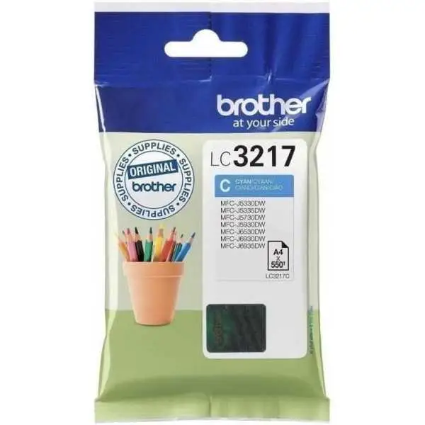 Brother LC3217C Cyan Cartouche d'encre d'origine