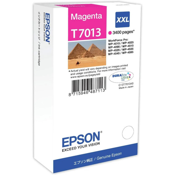 Epson T7013 XXL Magenta Pyramide Cartouche d'encre d'origine
