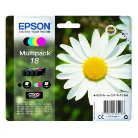 Epson 18 Noir couleur Pack de 4 Cartouches d'encre d'origine