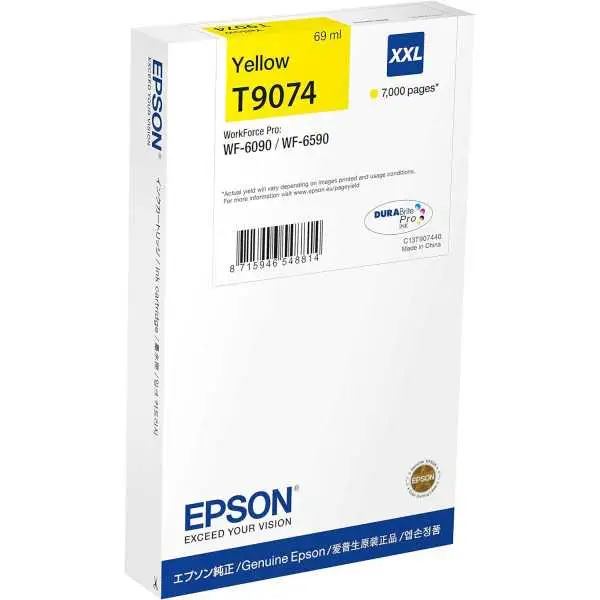 EPSON T9074 XXL Jaune Cartouche authentique au meilleur prix