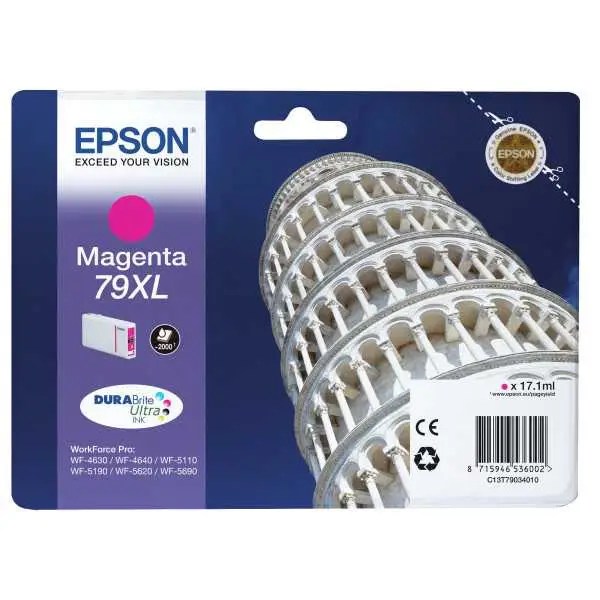 Epson 79XL Magenta Tour de Pise Cartouche pas chère