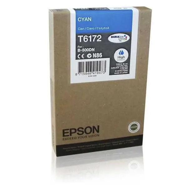 Epson T6172 Cyan Cartouche d'encre d'origine