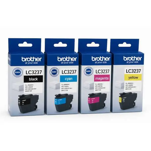 Brother LC3237 Noir couleur Pack de 4 Cartouches d'encre d'origine