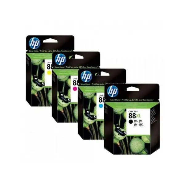 HP 88XL Noir couleur Pack de 4 cartouches d'origine